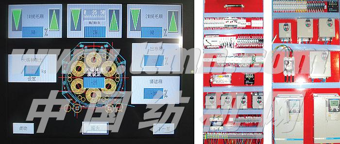 行星轮式大锡林碳素纤维辊磨毛机电气部分