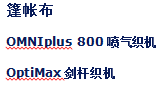 篷帐布--OMNIplus 800喷气织机\OptiMax剑杆织机