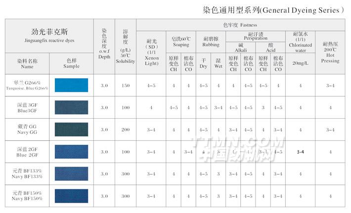 染色通用型系列色卡