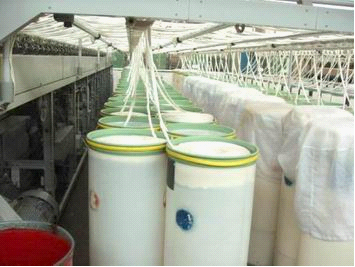 转杯纱及产品原料和线密度