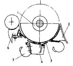 刺辊对棉层的梳理过程