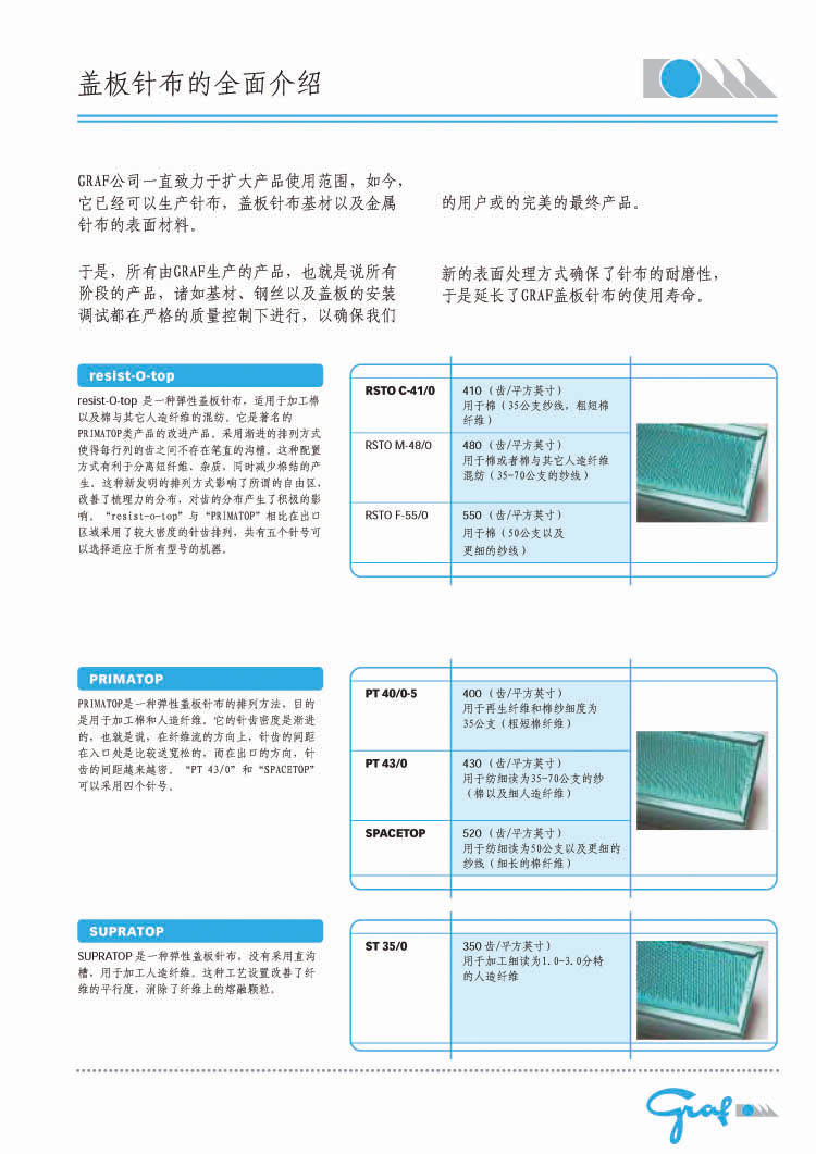 盖板针布的全面介绍