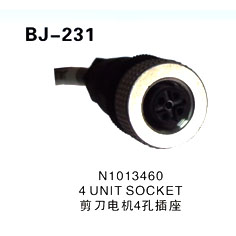 N1013460 4UNIT SOCKET 剪刀电机4孔插座
