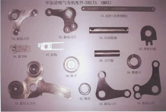 毕加诺喷气系列纺机配件2