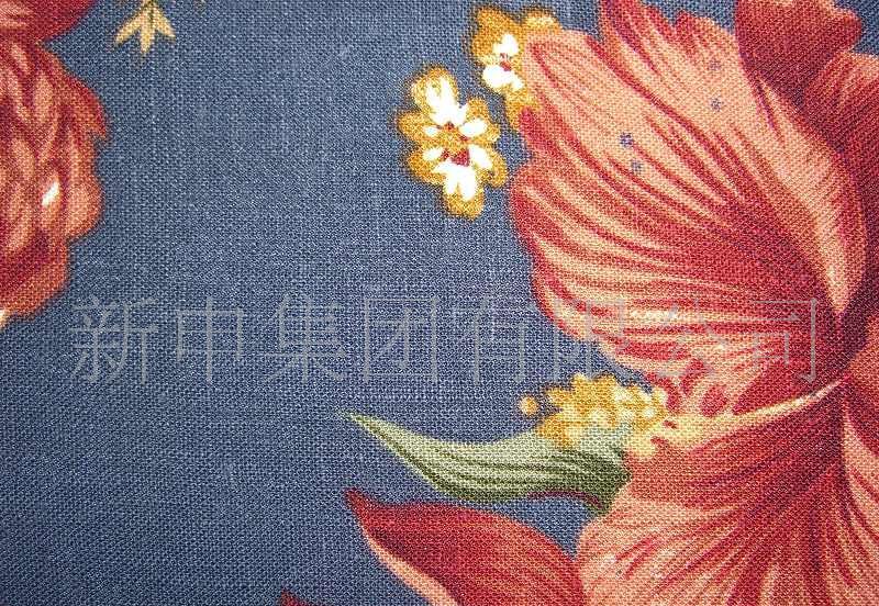 亚麻棉 亚麻棉印花 亚麻棉印花布 面料