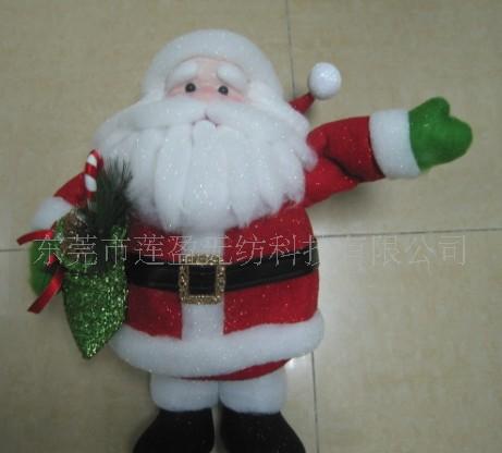 供应圣诞老人闪光防火棉 撒粉防火棉 荧光粉防火棉