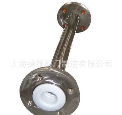 供应捷顿DN25衬四氟固定法兰式波纹管金属软管