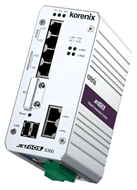 JetBox 5300-w 工业嵌入式通讯计算机: Linux, 2 冗余LAN, 4 串口, 8 DIO