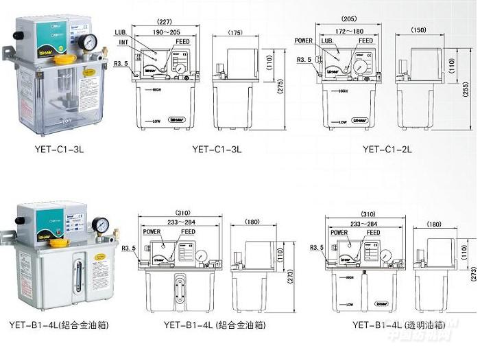 YET-B1/C1抵抗式电动注油机（外接PLC控制型）