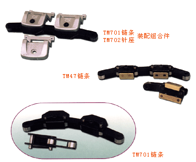 TM701链条TM702针座装配组合件
